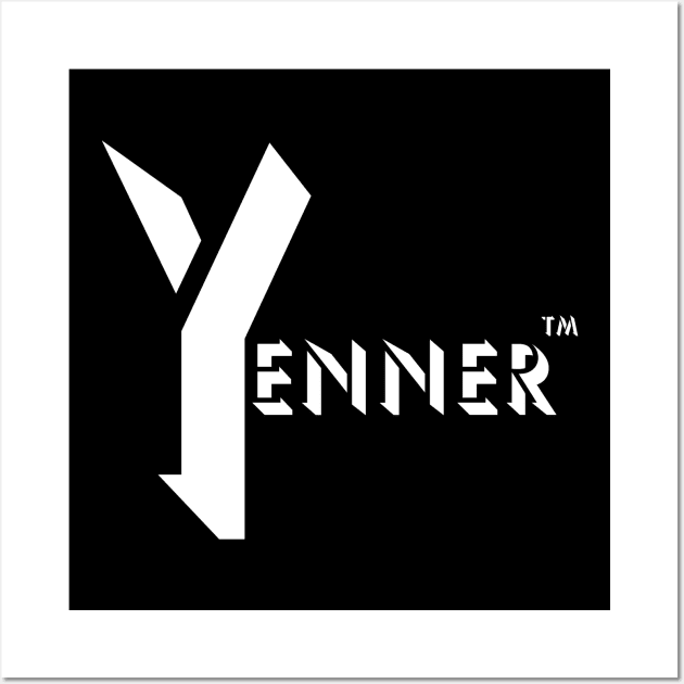 Trademarked Yenner logo in black Wall Art by The Yenner